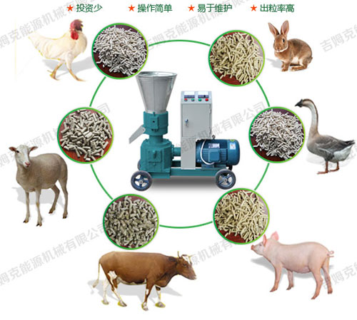 吉姆克小型家用飼料顆粒機(jī)可加工牛羊豬兔子雞鴨鵝飼料顆粒